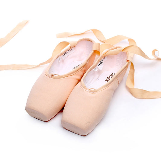 Ballet Lace Pointe Shoes Professional Flat Dance Shoes, Size: 37(Canvas) - Yoga Socks & Shoes by PMC Jewellery | Online Shopping South Africa | PMC Jewellery