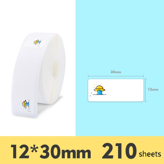 Thermal Label Paper Commodity Price Label Household Label Sticker for NIIMBOT D11(Alien Spaceship) - Printer Accessories by PMC Jewellery | Online Shopping South Africa | PMC Jewellery | Buy Now Pay Later Mobicred