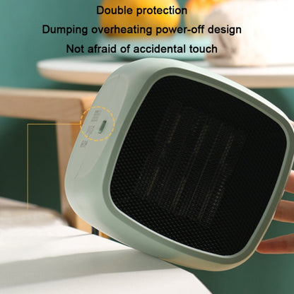 Home Desktop Mini Portable PTC Dumping Power-off Heater, Specification:EU Plug(White) - Electric Heaters by PMC Jewellery | Online Shopping South Africa | PMC Jewellery | Buy Now Pay Later Mobicred