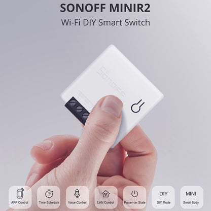 Sonoff MINIR2 Dual-Control WIFI Smart Switch DIY Small Modification Parts - Smart Switch by Sonoff | Online Shopping South Africa | PMC Jewellery | Buy Now Pay Later Mobicred