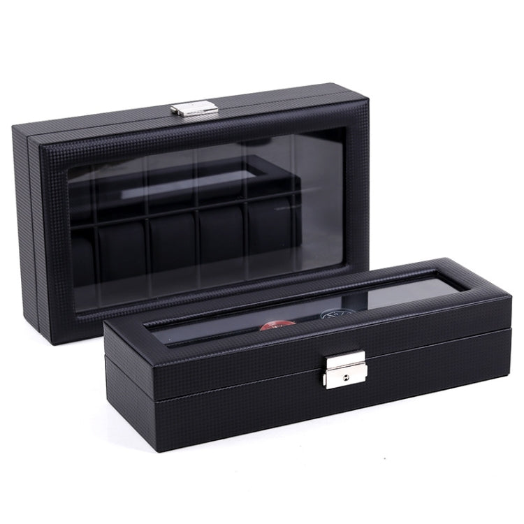Woven Pattern PU Leather Watch Box Jewelry Storage Display Box, Colour: 12 Bits - free shipping - PMc TechLife - Order now!