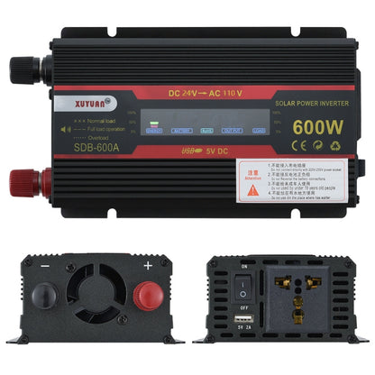 XUYUAN 600W Car Inverter LCD Display Converter, Specification: 24V to 110V -  by XUYUAN | Online Shopping South Africa | PMC Jewellery | Buy Now Pay Later Mobicred