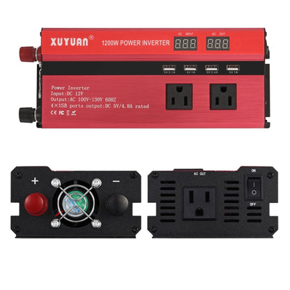 XUYUAN 1200W Car Inverter with Display Converter, US Plug, Specification: 12V to 110V -  by XUYUAN | Online Shopping South Africa | PMC Jewellery | Buy Now Pay Later Mobicred