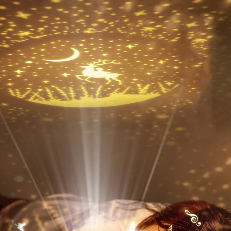 Fantasy Starry Sky Projector Night Light Atmosphere Light Valentine Day Gift, Style: Music Box - free shipping - PMc TechLife - Order now!