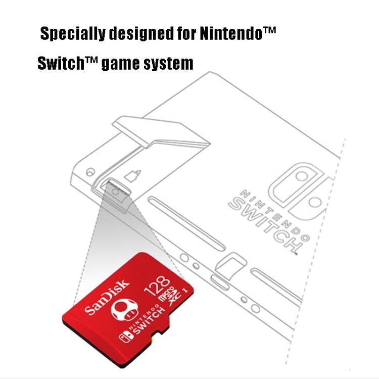 SanDisk SDSQXAO TF Card Micro SD Memory Card for Nintendo Switch Game Console, Capacity: 128GB Red - Micro SD Card by SanDisk | Online Shopping South Africa | PMC Jewellery | Buy Now Pay Later Mobicred