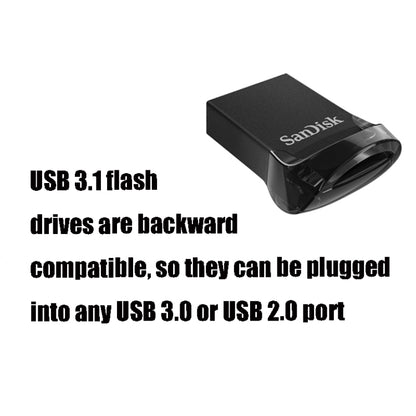 SanDisk CZ430 USB 3.1 Mini Computer Car U Disk, Capacity: 128GB - USB Flash Drives by SanDisk | Online Shopping South Africa | PMC Jewellery | Buy Now Pay Later Mobicred