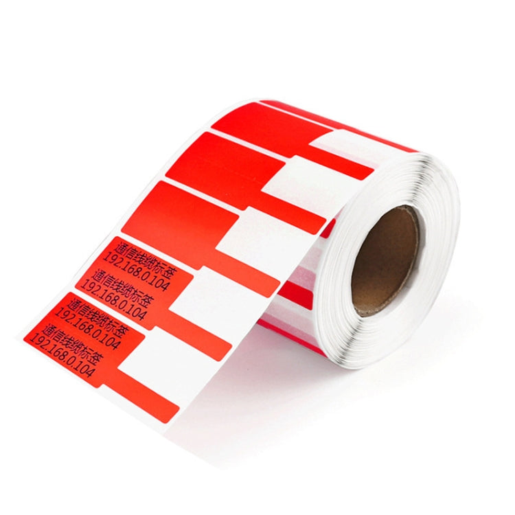 Printing Paper Cable Label For NIIMBOT B50 Labeling Machine(03F-Red) - Printer Accessories by NIIMBOT | Online Shopping South Africa | PMC Jewellery | Buy Now Pay Later Mobicred