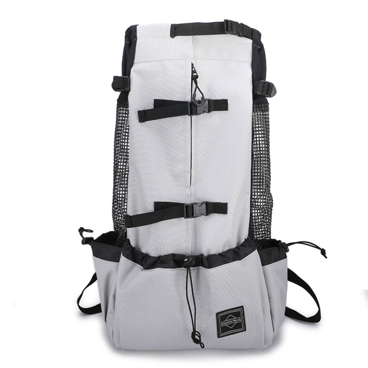 Ventilated And Breathable Washable Pet Portable Backpack, Size: L(Light Grey) - Pet Bags by PMC Jewellery | Online Shopping South Africa | PMC Jewellery