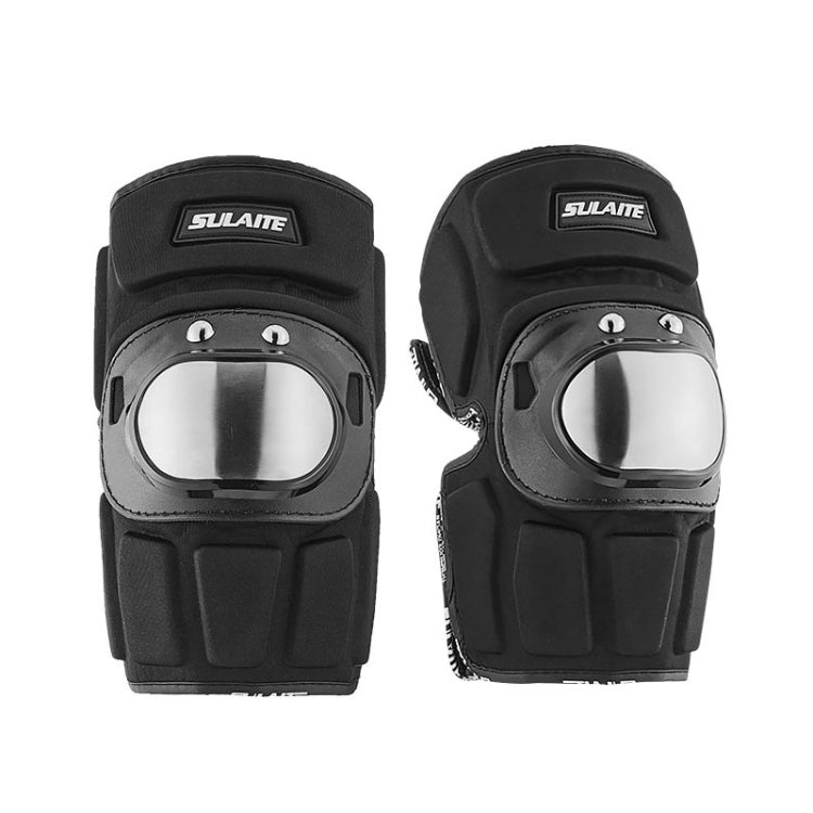 SULAITE Motorcyclist Stainless Steel  Windproof Shockproof Outdoor Sports Protective Gear Knee Pad - Protective Gear by SULAITE | Online Shopping South Africa | PMC Jewellery | Buy Now Pay Later Mobicred