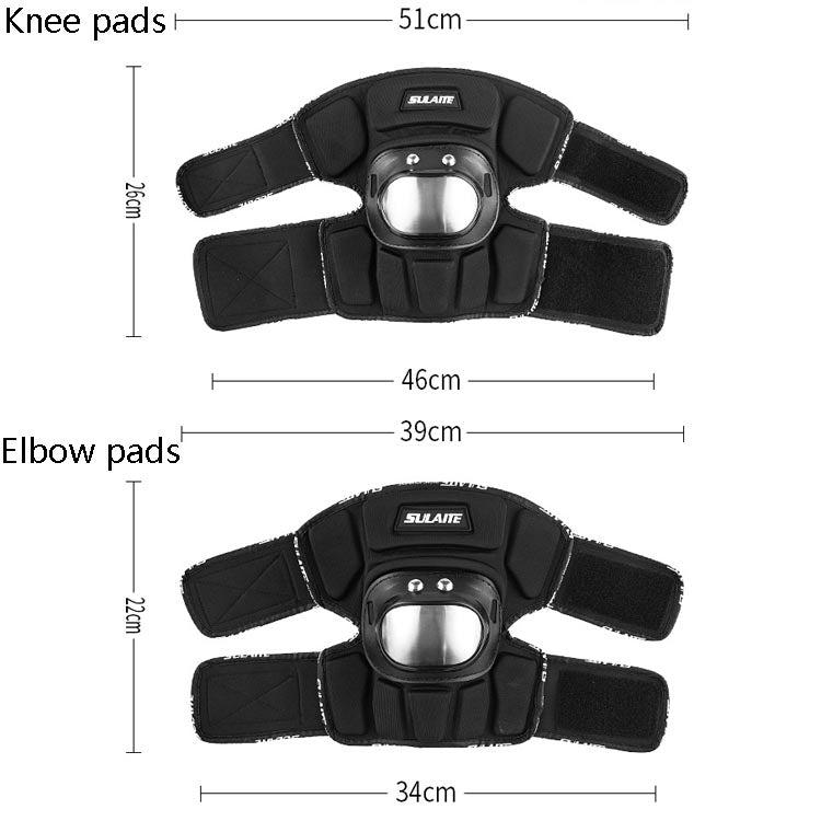 SULAITE Motorcyclist Stainless Steel  Windproof Shockproof Outdoor Sports Protective Gear Knee Pad - Protective Gear by SULAITE | Online Shopping South Africa | PMC Jewellery | Buy Now Pay Later Mobicred