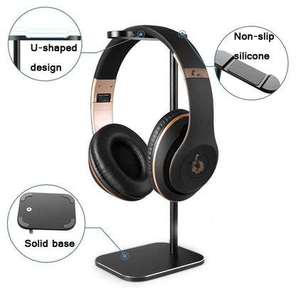 Z9 Headset Aluminum Alloy Bracket Internet Cafe Headset Display Stand(Rose Gold) - Headset Stand by PMC Jewellery | Online Shopping South Africa | PMC Jewellery | Buy Now Pay Later Mobicred