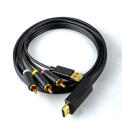 3m JingHua HDMI-3RCA HDMI To 3RCA Conversion Cable Set-Top TV Projector AV Lotus Converter Cable - Cable by JingHua | Online Shopping South Africa | PMC Jewellery | Buy Now Pay Later Mobicred