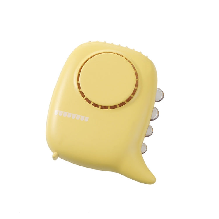 D2 Dinosaur Hanging Neck Fan Multifunctional USB Mini Desktop Handheld Outdoor Night Light Fan(Yellow) - Electric Fans by PMC Jewellery | Online Shopping South Africa | PMC Jewellery | Buy Now Pay Later Mobicred