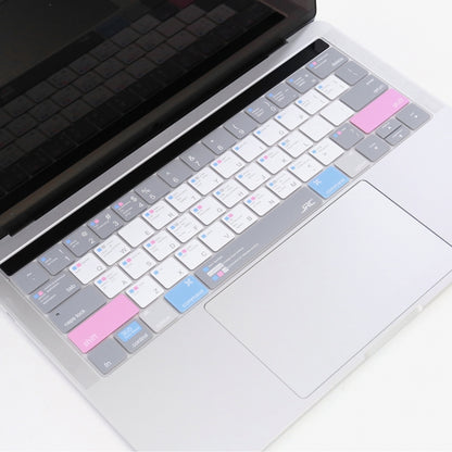 JRC English Version Colored Silicone Laptop Keyboard Protective Film For MacBook Pro 16 inch A2141 (with Touch Bar)(Soothing Color) - Keyboard Protector by JRC | Online Shopping South Africa | PMC Jewellery | Buy Now Pay Later Mobicred