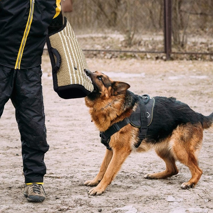 Dog Training Black-Edged Rough-Grained Jute Fluttering Sleeves Protector - Training Aids by PMC Jewellery | Online Shopping South Africa | PMC Jewellery | Buy Now Pay Later Mobicred