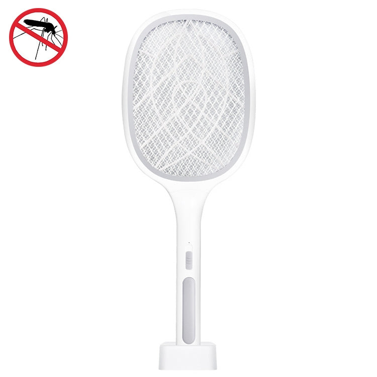 Electrical Mosquito Swatter Mosquito Killer Two-In-One USB Rechargeable Household Electrical Mosquito Swatter, Colour: LEDx10 Gray (Base Charging) - Fly Swatter by PMC Jewellery | Online Shopping South Africa | PMC Jewellery | Buy Now Pay Later Mobicred