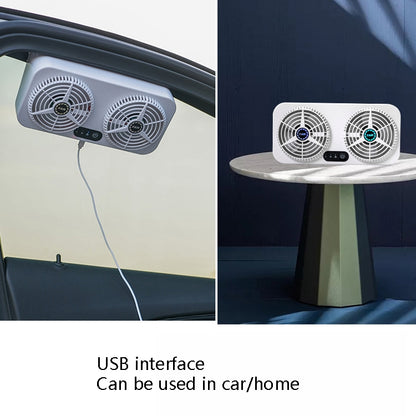 USB Interface Car Cooling Device Car Exhaust Air Circulation Exhaust Fan Car Changing Fan(White) - Heating & Fans by PMC Jewellery | Online Shopping South Africa | PMC Jewellery | Buy Now Pay Later Mobicred