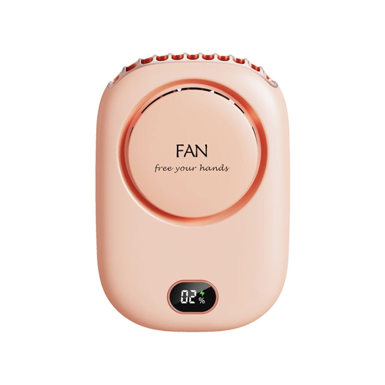 DQ203 Lazy Hanging Neck Fan USB Mini Desktop Large Wind Fan(Pink) - Electric Fans by PMC Jewellery | Online Shopping South Africa | PMC Jewellery | Buy Now Pay Later Mobicred