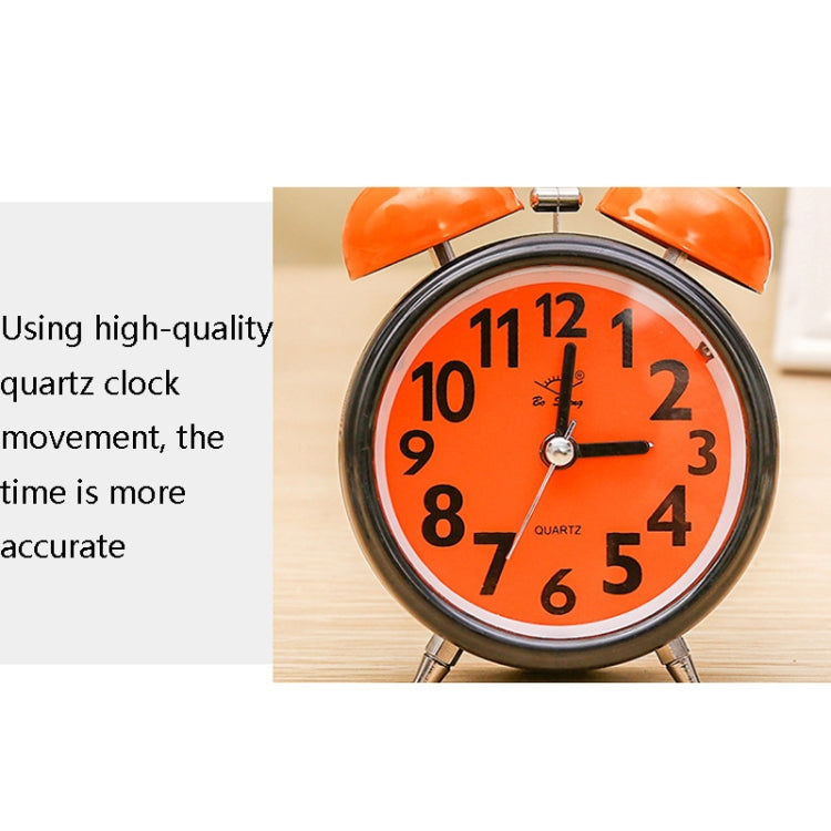 A32 Double Bell Alarm Clock Student Bedside Belt Alarm(Light Blue) - Alarm Clocks by PMc TechLife | Online Shopping South Africa | PMc TechLife | Buy Now Pay Later Mobicred