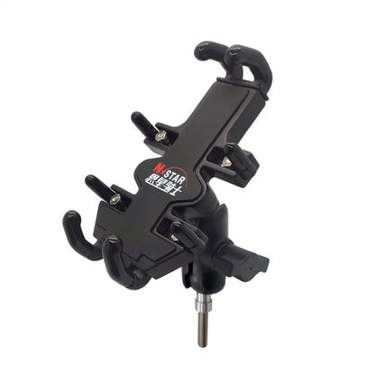 N-STAR NJN001 Motorcycle Bicycle Compatible Mobile Phone Bracket Aluminum Accessories Riding Equipment(With Hollow M8 Ball) - Holders by N-STAR | Online Shopping South Africa | PMC Jewellery | Buy Now Pay Later Mobicred