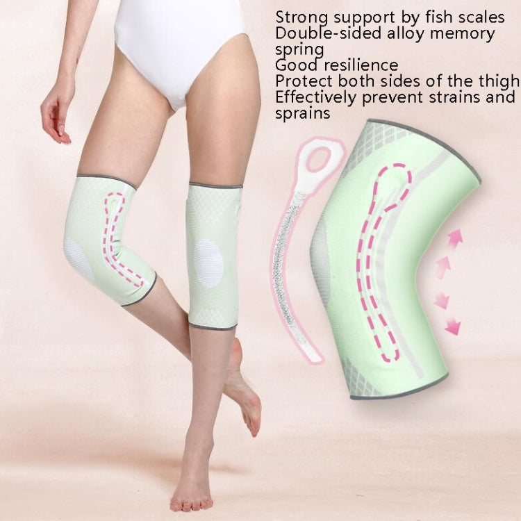 Sports Knee Pads Training Running Knee Thin Protective Cover, Specification: L(Light Gray Silicone Non-slip) - Sports Safety by PMC Jewellery | Online Shopping South Africa | PMC Jewellery