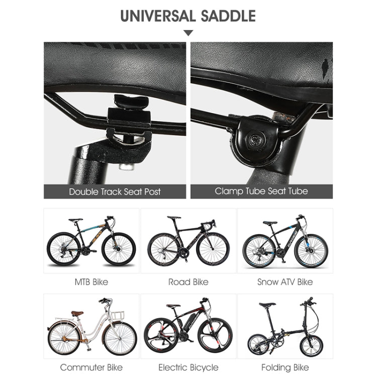 WEST BIKING YP0801086 Silicone Thickened Soft And Comfortable Bicycle Seat(Black Blue) - Bicycle Saddle by WEST BIKING | Online Shopping South Africa | PMc TechLife | Buy Now Pay Later Mobicred