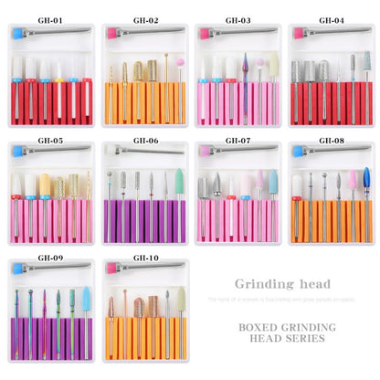 Nail Art Ceramic Tungsten Steel Alloy Grinding Heads Set Grinder Polishing Tool, Color Classification: GH-09 - Grinding Tools & Accessories by PMC Jewellery | Online Shopping South Africa | PMC Jewellery | Buy Now Pay Later Mobicred