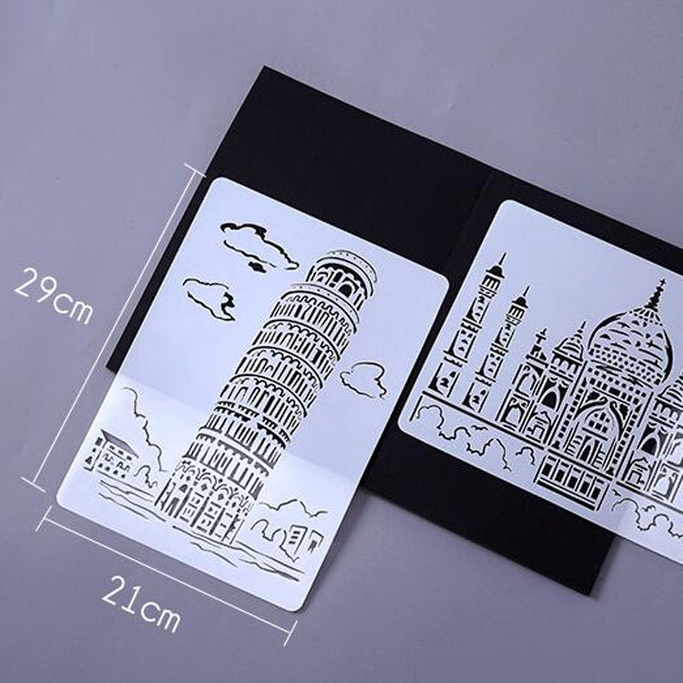 10 Sailing Hotel Construction Series Painting Template Theme City A4 Label Template - Art Supplies by PMC TechLife | Online Shopping South Africa | PMC TechLife | Buy Now Pay Later Mobicred