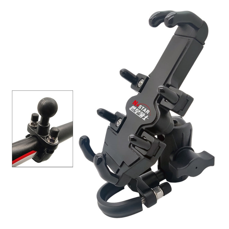 N-STAR Motorcycle Bicycle Composite Version Of Mobile Phone Bracket Multifunctional Accessories Lightweight Riding Equipment(T-shaped Ball Head) - Holders by N-STAR | Online Shopping South Africa | PMC Jewellery | Buy Now Pay Later Mobicred