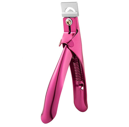 Nail Word Cut French U-Shaped Cut Fake Nail Cut Stainless Steel Nail Knife, Color Classification: Electrophoretic Rose Red - Nail Clipper by PMC Jewellery | Online Shopping South Africa | PMC Jewellery | Buy Now Pay Later Mobicred