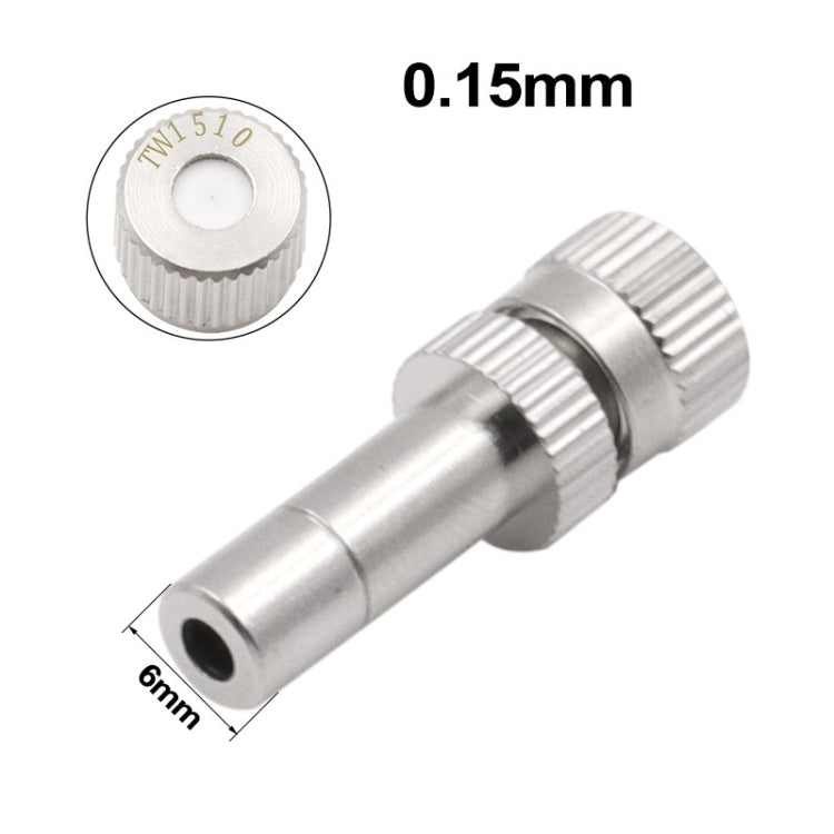 6mm Humidifying And Dedusting Cooling Atomizing Sprinkler Quick-Plug Fog Misting Nozzle, Model: 0.15mm - Watering & Irrigation by PMC TechLife | Online Shopping South Africa | PMC TechLife