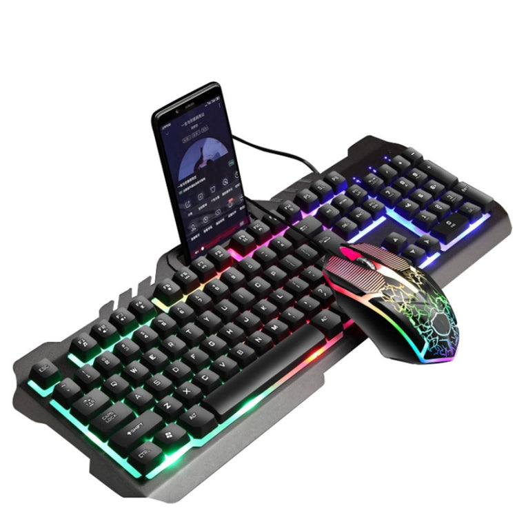 LIMEIDE T21 104Keys Wired Gaming Backlit Computer Manipulator Keyboard and Mouse Set, Cable Length: 1.4 m(White) - Wired Keyboard by LIMEIDE | Online Shopping South Africa | PMC Jewellery | Buy Now Pay Later Mobicred