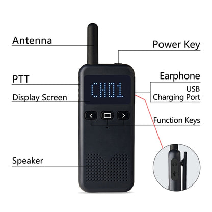 KSUN X-30 M2 Outdoor Handheld Mini Walkie Talkie Color Random Delivery - Other Accessories by KSUN | Online Shopping South Africa | PMC Jewellery