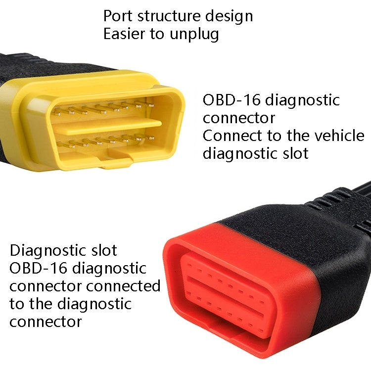 SF62 Car Detector OBD Extension Line Car Computer Conversion Plug Male to Female Adapter Cable - Cables & Connectors by PMC TechLife | Online Shopping South Africa | PMC TechLife | Buy Now Pay Later Mobicred