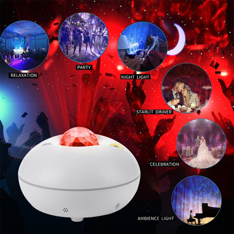 LED Watermark Remote Control Projection Starry Sky Light Laser Projection Light Atmosphere Night Light(Black) - free shipping - PMc TechLife - Order now!