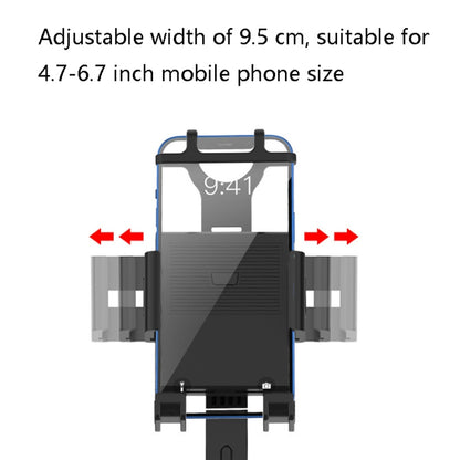 2 PCS Motorcycle Electrical Pedal Car Self-Lock Bracket Riding One-Button Shrink Mobile Phone Holder(Black M2) - Holder by PMC Jewellery | Online Shopping South Africa | PMC Jewellery | Buy Now Pay Later Mobicred