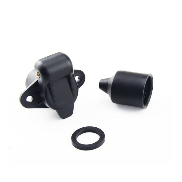 2 PCS VS130E 3P 12V PVC Trailer Connector Socket EU Plug - Terminal connectors by PMC Jewellery | Online Shopping South Africa | PMC Jewellery | Buy Now Pay Later Mobicred