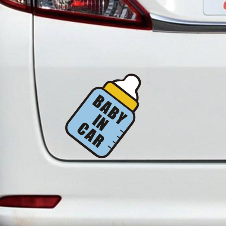 10 PCS There Is A Baby In The Car Stickers Warning Stickers Style: CT223Z Pink Bottom Bottle Adhesive Stickers - Warning Sticker by PMC Jewellery | Online Shopping South Africa | PMC Jewellery | Buy Now Pay Later Mobicred