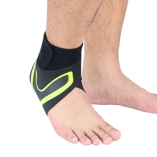 Sports Compression Anti-Sprain Ankle Guard Outdoor Basketball Football Climbing Protective Gear, Specification: M, Right Foot (Black Green) - Sports Safety by PMC Jewellery | Online Shopping South Africa | PMC Jewellery