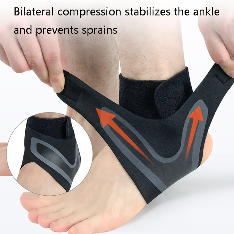 Sports Compression Anti-Sprain Ankle Guard Outdoor Basketball Football Climbing Protective Gear, Specification: M, Left Foot (Black Orange) - Sports Safety by PMC Jewellery | Online Shopping South Africa | PMC Jewellery