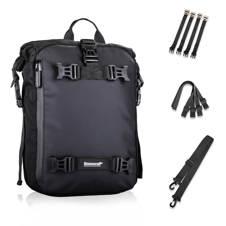 Rhinowalk Multi-Function Motorcycle Rear Seat Bag Combination Rear Shelf Pannier, Colour: Black 10L - Bags & Luggages by Rhinowalk | Online Shopping South Africa | PMC Jewellery | Buy Now Pay Later Mobicred