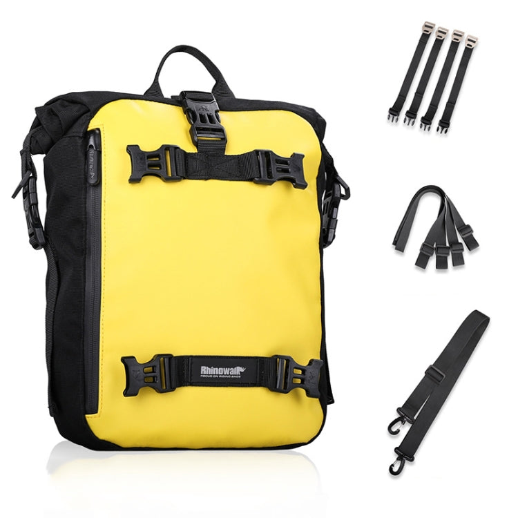 Rhinowalk Multi-Function Motorcycle Rear Seat Bag Combination Rear Shelf Pannier, Colour: Yellow 10L - Bags & Luggages by Rhinowalk | Online Shopping South Africa | PMC Jewellery | Buy Now Pay Later Mobicred