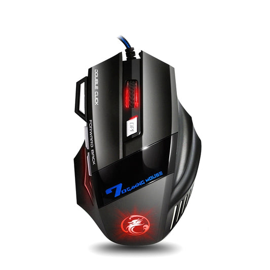 IMICE X7 2400 DPI 7-Key Wired Gaming Mouse with Colorful Breathing Light, Cable Length: 1.8m(Skin Black Color Box Version) - Wired Mice by IMICE | Online Shopping South Africa | PMC Jewellery | Buy Now Pay Later Mobicred