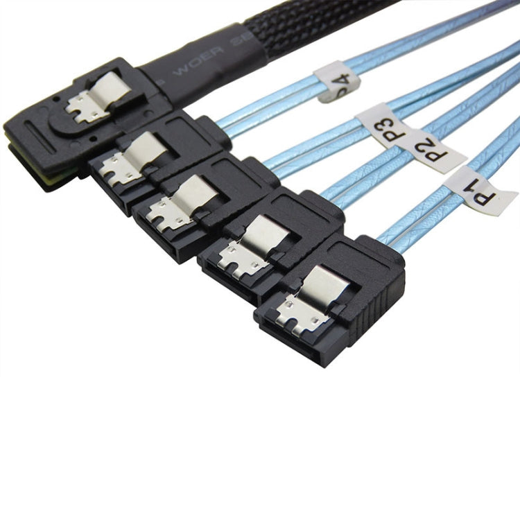 Mini SAS 36Pin SFF 8087 To 4 X 7P SATA Server ,Cable Length: 50cm - eSATA & SATA & IDE by PMC Jewellery | Online Shopping South Africa | PMC Jewellery
