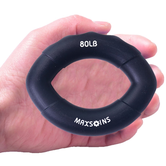 MAXSOINS MXO-009898 Silicone Finger Exercise Grip Device Olive Shape Rehabilitation Finger Pinch Device, Specification: 80LB(Black) - Fitness Equipments by PMC Jewellery | Online Shopping South Africa | PMC Jewellery | Buy Now Pay Later Mobicred