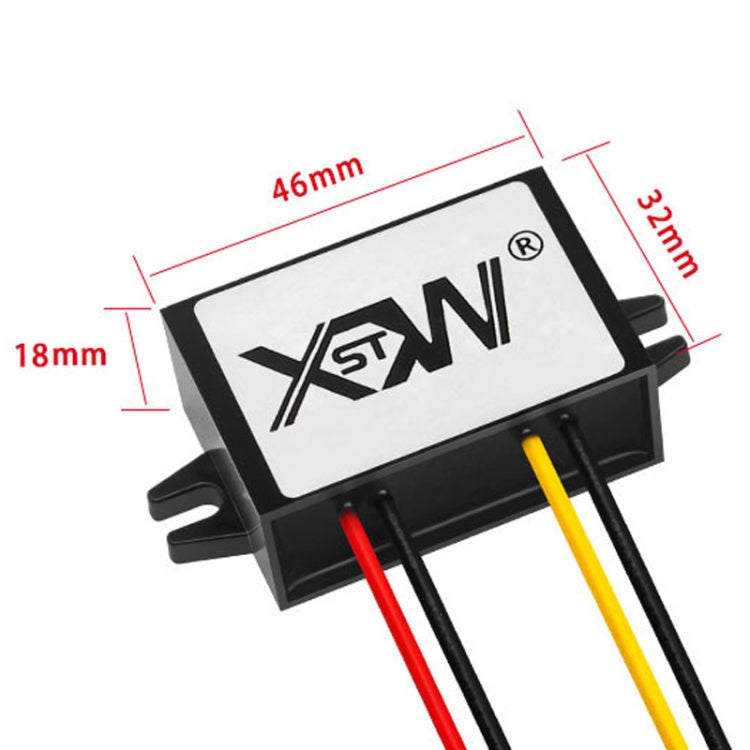 XWST DC 12/24V To 5V Converter Step-Down Vehicle Power Module, Specification: 12/24V To 5V 10A Medium Rubber Shell -  by PMC Jewellery | Online Shopping South Africa | PMC Jewellery | Buy Now Pay Later Mobicred
