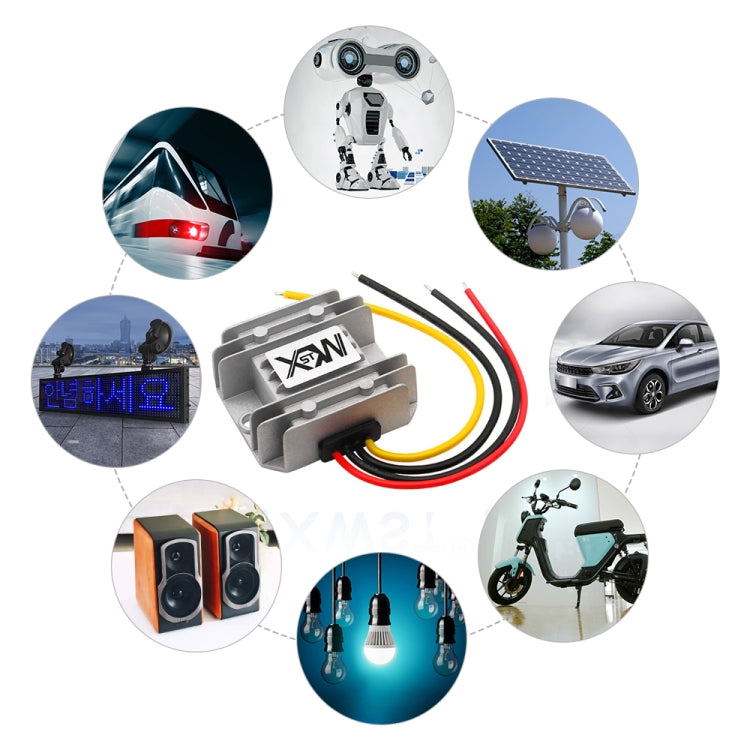 XWST DC 12/24V To 5V Converter Step-Down Vehicle Power Module, Specification: 12/24V To 5V 10A Medium Rubber Shell -  by PMC Jewellery | Online Shopping South Africa | PMC Jewellery | Buy Now Pay Later Mobicred