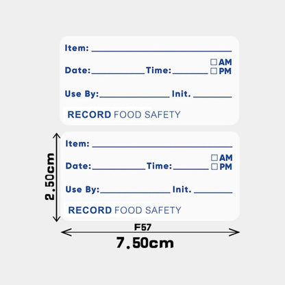 Food Date Sticker Label, Size: 7.5 x 2.5cm - Printer Paper & Stickers by PMC Jewellery | Online Shopping South Africa | PMC Jewellery