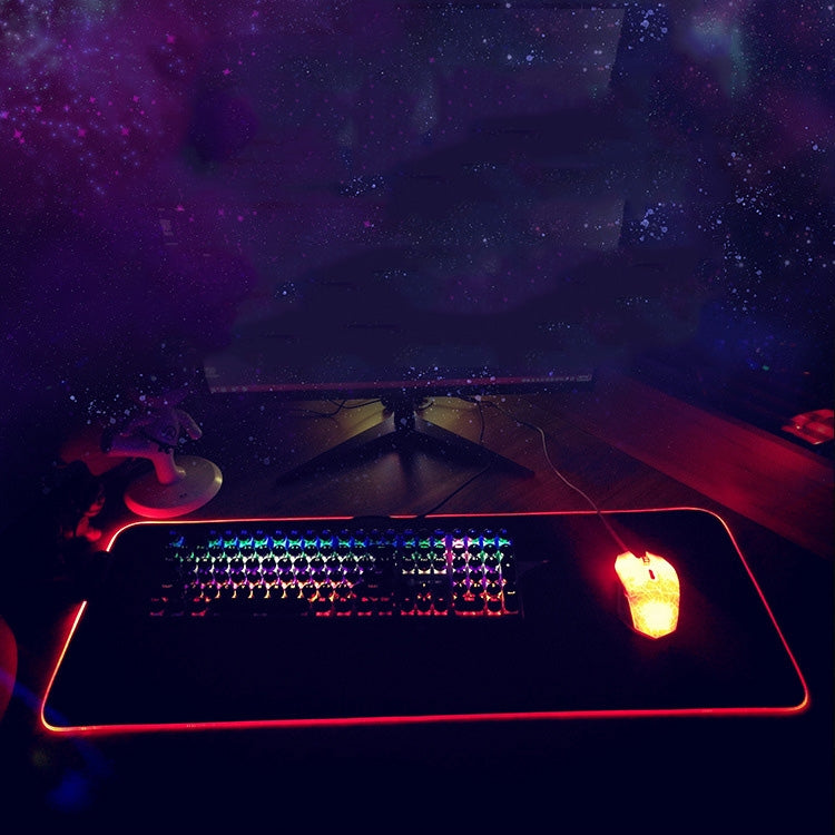 250x350x3mm F-01 Rubber Thermal Transfer RGB Luminous Non-Slip Mouse Pad(Vast Starry Sky) - Mouse Pads by PMC Jewellery | Online Shopping South Africa | PMC Jewellery | Buy Now Pay Later Mobicred