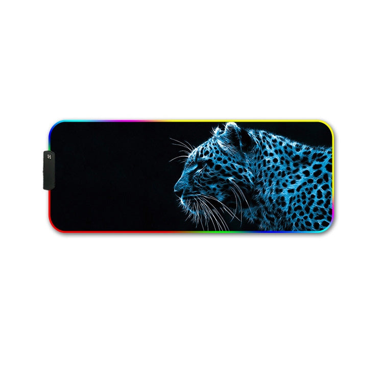 300x800x4mm F-01 Rubber Thermal Transfer RGB Luminous Non-Slip Mouse Pad(Ice Lend) - Mouse Pads by PMC Jewellery | Online Shopping South Africa | PMC Jewellery | Buy Now Pay Later Mobicred